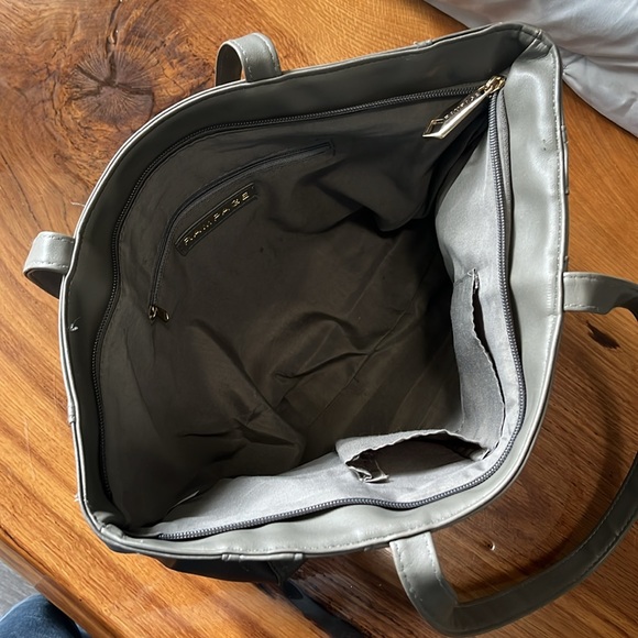 Rampage Large Tote Bucket Bag with Gold Accents - Picture 12 of 16